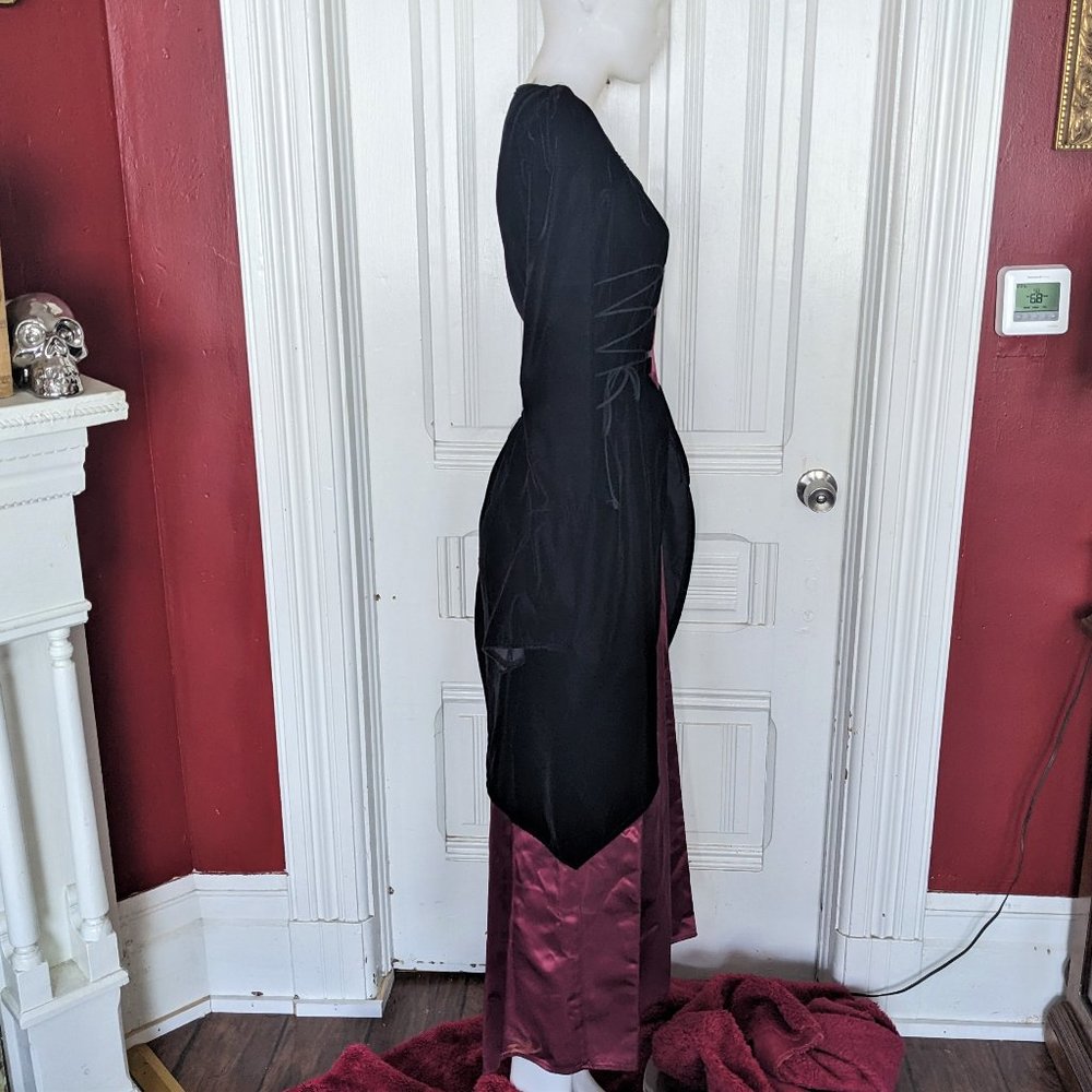Lip Service Deadstock Vampire Velvet and Satin Gown Vintage 90s NWT - Picture 2 of 11
